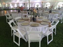 Kim Stucker Wedding May 17 2014 5 5 Round Table 120 Round White Linen 12 X108 Burlap Runner White Garden Chairs Silver Table Cool Tents Chairs For Sale