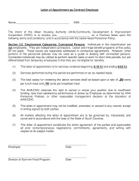 Format of appointment letter sample for employee. Permanent Employment Contract Sample Temporary Appointment Letter Templates At Allbusinesstemplates Com Fixed Term Template Agreement