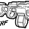 39+ nerf gun coloring pages for printing and coloring. 1
