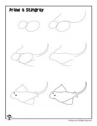 Let's draw a swordfish by starting with a sideways 'v' for the mouth. How To Draw For Kids 12 Ocean Animals To Draw Step By Step Woo Jr Kids Activities