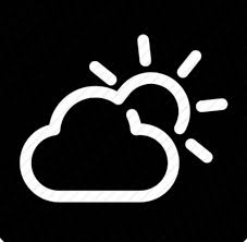 Black And White Weather App Icon App Icon Black App Ios Icon