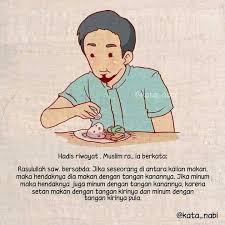 Orang makan animasi clip art library. Makan Dg Tangan Kanan Kartun Motivasi Agama