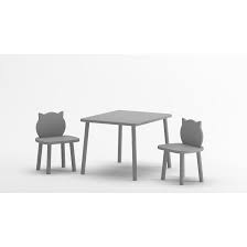 Kindersessel & stühle fürs kinderzimmer für jungen & mädchen. Nordville 3 Tlg Rechteckiges Kinder Tisch Und Stuhl Set Kitty Wayfair De