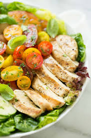 Grilled Chicken Tomato Cucumber Salad The Cafe Sucre Farine