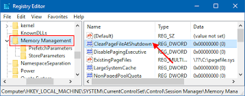 2 Ways To Enable Clear Virtual Memory Pagefile At Shutdown
