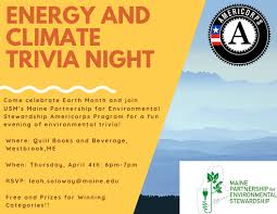 Did you know that each nation. Energy And Climate Trivia Night Sustainability At Usm University Of Southern Maine