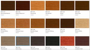 Wood Stain Wood Stain Color Chart