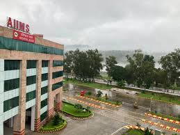 Aerial view of AIIMS Rishikesh campus and hospital complex