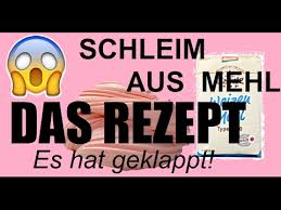 Im grunde sind sie so eklig, dass sie schon wieder lustig sind. Schleim Aus Mehl Das Rezept L Deutsch Youtube