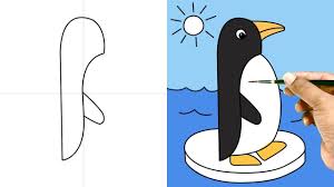Penguin art penguin love cute penguins penguin parade penguin illustration stainless water bottle journal design to my daughter poster prints. Drawing For Kids Drawing For Children Learn To Draw For Kids Youtube