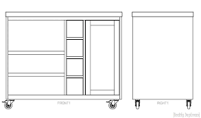custom diy rolling kitchen island