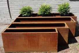 Corten Steel Planter Boxes - Standard Sizes