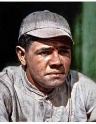 On this day in Baseball 1914, George Herman “Babe” Ruth made his major  league debut, beating the Naps, 4-3 at Fenway Park. Here's my painting of  the young fella warming up at