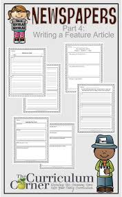 Newspapers Part 4 Writing A Feature Article Writing Lessons Kids Writing Informational Writing