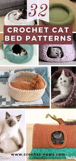 This cat bed is similar but the difference is that it's not this cat bed is really a cute and creative one: 32 Crochet Cat Bed Patterns Crochet News