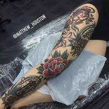 Progress On Ricarda S Classic Nautical Leg Theme Leg Sleeve Collection Traditional T Girls With Sleeve Tattoos Traditional Tattoo Leg Sleeve Leg Tattoos