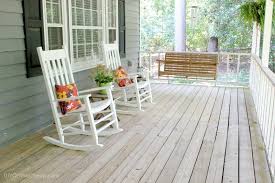 Diy On The Cheap Welcome To Our Home Part 1 Rocking Chair Porch House With Porch Home