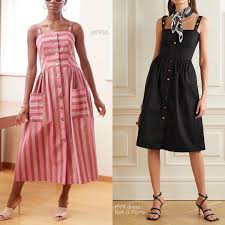 Sew The Look Tm Make This Dress Now And Layer It Over A Tee Wear It As A Sundress Later Sew It In Cotton Blends Popli In 2020 Dress Patterns Dresses Perfect