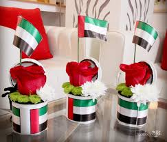 Worood Exhibits The Spirit Of Union Thru Flower Arrangements Made Specially For The Uae National Day Celebrat Uae National Day Ramadan Decorations National Day