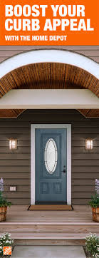 Add A Pop Of Color To Your Curb With A Brand New Door The Home Depot Has Everything You Need To Make Your Ho Exterior House Colors House Colors House Exterior