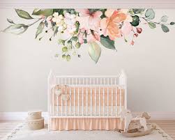 Wall decals from kohl's are ideal for adding some. Rose Peach Flower Nursery Wall Sticker Home Decor Girls Kids Decal Art Diy Mural Decor Decals Stickers Vinyl Art Home Garden Worldenergy Ae