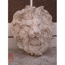 Kabartma Aslan Kafasi Heykeli Heykel Hayvan Aslan