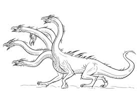 Ausmalbild Hydra Drachen Ausmalbilder Kostenlos Zum
