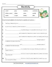 Electricity Worksheets Science Electricity Science Worksheets Electricity Lessons