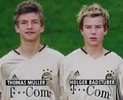 Thomas müller uudelleentwiittasi fc bayern english. Young Thomas Muller And Holger Badstuber Thomas Muller Futebol