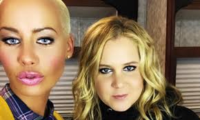 Amy Schumer has Amber Rose 'crying with laughter' as they film skit