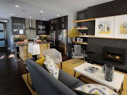 decorate open kitchen, living room