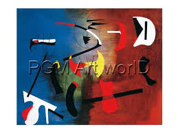 Weitere ideen zu joan miro, kunstdruck, kunst. Joan Miro Peinture Composition Kunstdruck Leinwandbild Gerahmtes Bild
