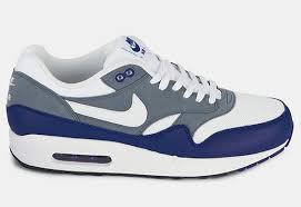 Nike Air Max 1 Essential Deep Royal Blue Grey White Sneakernews Com Deep Royal Blue Nike Air Max Nike