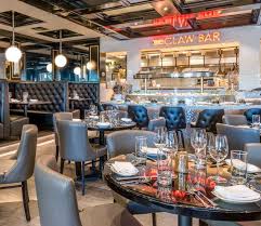 The Claw Bar Restaurant With Modern Style Black And Grey Booths Tables And Chairs Florida Hotels Restaurant Bar Dining