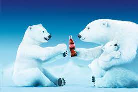 The polar bear first debuted in a coca‑cola print advertisement in france in 1922 and then appeared periodically for the next 70 years. Coca Cola Polar Bear Trio Poster All Posters In One Place 3 1 Free