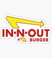 Stickers In And Out Burger In N Out Burger Fast Food Restaurant