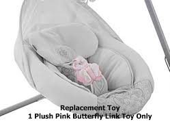 Replacement Toy For Fisher Price Rose Chandelier Cradle N Swing Bmb21 Includes 1 Plush Pink Butterfly Link Toy Walmart Com