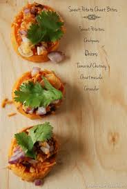 Sweet Potato Chaat Bites Chaat Indian Street Food Indian Appetizers