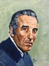 Christopher Lee oil portrait