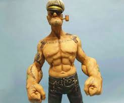One Glance At The Realistic Popeye Model And You Ll Figure Out Why He Consistently Pride Up Bluto And Got The Girl Vinyl Art Toys Popeye The Sailor Man Popeye