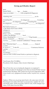 Nursing Brain Cheat Sheet Giving An Effective Report