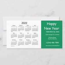2022 Business Calendar By Janz Happy New Year Card Zazzle Com Happy New Year Cards Business Calendar New Year Card