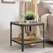 The simple log used for this coffee table perfectly catch the idea of contact with. Forest Gate Wheatland Wood End Tables Set Of 2 Bed Bath Beyond