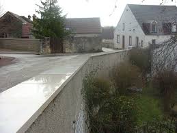 Couvre Mur Plat En Beton Lisse Ciment Blanc Ou Gris Dessus De Muret Couvre Mur Couvre Mur Plat