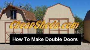 How to build a shed door step by step? How To Build Double Shed Doors Youtube