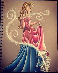 My First Disney Princess Drawing I Really Liked The Color Change In The Dress Make It Pink First Disney Princess Disney Princess Drawings Disney Drawings