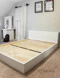 Install castors, cut plywood, tighten and enjoy! How To Build A Modern Platform Bed For 125 Diy Beautify Creating Beauty At Home