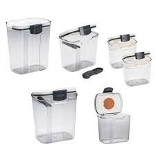 Not just for flour, these containers work for sugar, tea, coffee, pasta and other dry goods. Flour Sugar Canister Sets Target