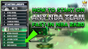 Otherwise you will get tired and will break down. Nba 2k20 How To Become A Starter Game Rant