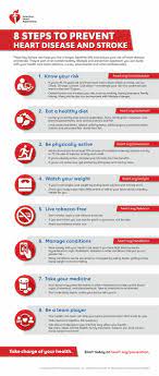 These Are 8 Steps You Can Take To Help Prevent Heart Disease The List Gives You Some Tips And Ideas Heart Disease Awareness Disease Infographic Heart Disease